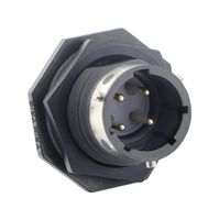 SOURIAU-SUNBANK / EATON UTGX712E4P 圆形连接器, Standard Circular Connector, Souriau UTGX Series, 锁紧螺母插座, 4 触点, 焊接引脚, 卡口