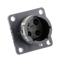 SOURIAU-SUNBANK / EATON UTGX0124P 圆形连接器, Standard Circular Connector, Souriau UTGX Series, 法兰安装插座, 4 触点, 压接引脚-无触芯, 卡口