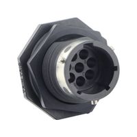 SOURIAU-SUNBANK / EATON UTGX7128P 圆形连接器, Standard Circular Connector, Souriau UTGX Series, 锁紧螺母插座, 8 触点, 压接引脚-无触芯, 卡口
