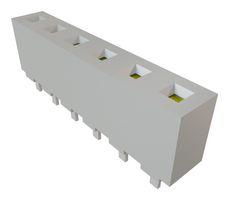 SAMTEC HPF-06-01-T-S PCB插座, 电源端子, 板至板, 5.08 mm, 1 排, 6 触点, 母插座触点, 通孔安装