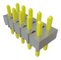 SAMTEC HTSW-105-05-G-D 引脚针座, 竖直, 板至板, 2.54 mm, 2 排, 10 触点, 通孔安装, HTSW