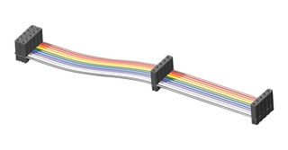 SAMTEC IDSD-05-D-08.00-G Ribbon Cable, IDC Receptacle to IDC Receptacle, 10 Ways, 8 ", 203.2 mm, 2.54 mm, IDSD Series
