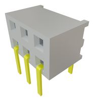 SAMTEC MMS-103-01-L-DH PCB Receptacle, Board-to-Board, Wire-to-Board, 2 mm, 2 Rows, 6 Contacts, Through Hole Mount