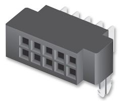 SAMTEC SFMH-120-02-L-D-LC PCB插座, 板至板, 1.27 mm, 2 排, 40 触点, 表面安装直角, Tiger Eye SFMH