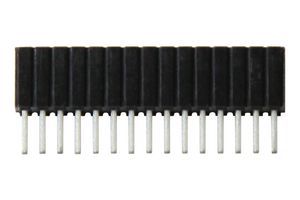 SAMTEC SLM-115-01-S-S PCB Receptacle, Board-to-Board, 1.27 mm, 1 Rows, 15 Contacts, Through Hole Mount, SLM