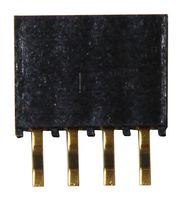 SAMTEC SMH-104-02-G-S PCB Receptacle, Board-to-Board, 2.54 mm, 1 Rows, 4 Contacts, Surface Mount, SMH