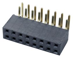 SAMTEC SSW-113-02-S-D-RA PCB插座, 板至板, 2.54 mm, 2 排, 26 触点, 通孔安装直角, SSW