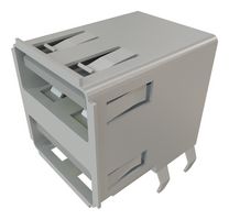 SAMTEC USB-A-D-F-B-TH 连接器, USB, USB A, USB 2.0, 插座, 8 路, 通孔安装, 直角型