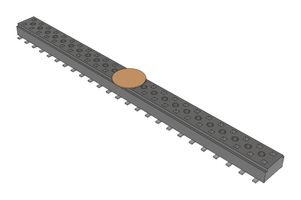 SAMTEC CLT-125-02-L-D-K-TR PCB插座, 板至板, 2 mm, 2 排, 50 触点, 表面安装