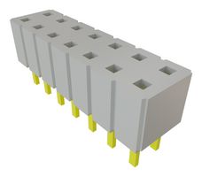 SAMTEC SLW-107-01-L-D PCB插座, 板至板, 2.54 mm, 2 排, 14 触点, 母插座触点, 通孔安装