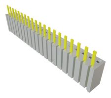 SAMTEC BSW-120-04-T-S PCB插座, 板至板, 2.54 mm, 1 排, 20 触点, 通孔安装