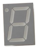 BROADCOM HDSP-5701 7段位LED显示, 黄色, 20 mA, 2.1 V, 2.75 mcd, 1, 14.22 mm
