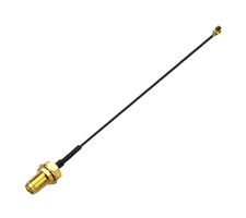 TAOGLAS CAB.622 射频/同轴电缆组件, 7.9 ", 200 mm, 1.13mm, SMA RP隔板插座, 90° MHFI 插头, 50 ohm