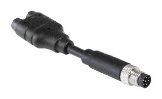 BULGIN LIMITED PXPPVC08FIM06AYT010PVC Sensor Cable, M8 Plug, Free End, 6 Positions, 1 m, 3.3 ft, Buccaneer M8 Series