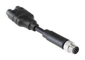 BULGIN LIMITED PXPPVC08FIM08AYT010PVC 传感器电缆, M8 插头, 自由线端, 8路, 1 m, 3.3 ft, Buccaneer M8 Series