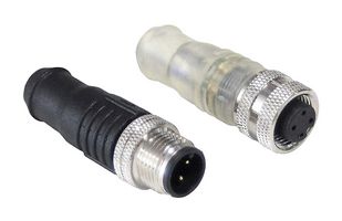 BULGIN LIMITED PXPTPU08FBF04PCL010PUR Sensor Cable, M8 Receptacle, Free End, 4 Positions, 1 m, 3.3 ft, Buccaneer M8 Series