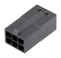 MOLEX 172762-1006 连接器外壳, 黑色, Mini-Fit Sigma 172762 Series, 插头, 6 路, 4.2 mm