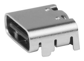 MOLEX 217179-0001 USB Connector, USB Type C, USB 2.0, Receptacle, 16 Ways, Surface Mount, Right Angle
