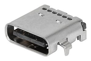 MOLEX 217184-0001 USB Connector, USB Type C, USB 3.2 Gen 1, Receptacle, 24 Ways, Surface Mount, Right Angle