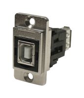 CLIFF ELECTRONIC COMPONENTS CP30707NM USB适配器, CSK孔, USB B 插座, USB A 插座, USB 2.0, Dual Entry Feed Through Series