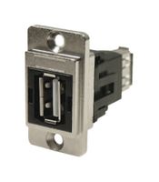 CLIFF ELECTRONIC COMPONENTS CP30708NM USB适配器, CSK孔, USB A 插座, USB A 插座, USB 2.0, Dual Entry Feed Through Series