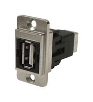 CLIFF ELECTRONIC COMPONENTS CP30709NM USB适配器, CSK孔, USB A 插座, USB B 插座, USB 2.0, Dual Entry Feed Through Series