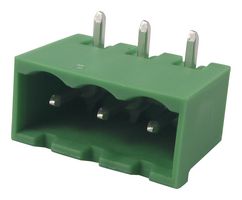 PHOENIX CONTACT 1757255 端子块, 针座, 5.08 mm, 3 路, 12 A, 250 V, 通孔直角