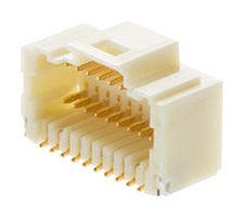 MOLEX 203566-2007 引脚针座, 信号, 线至板, 1 mm, 2 排, 20 触点, 表面安装直角, Pico-Clasp 203566 Series