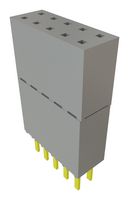SAMTEC ESW-105-44-G-D 堆叠板连接器, 高架, ESW Series, 10 触点, 2.54 mm, 插座条, 焊接, 2 排