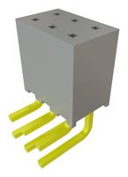 SAMTEC SQT-103-01-F-D-RA PCB插座, 板至板, 线至板, 2 mm, 2 排, 6 触点, 通孔安装直角