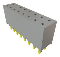 SAMTEC SQT-108-01-L-D PCB插座, 板至板, 线至板, 2 mm, 2 排, 16 触点, 通孔安装