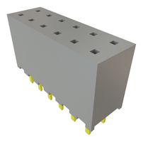 SAMTEC SQW-106-01-F-D PCB插座, 板至板, 线至板, 2 mm, 2 排, 12 触点, 通孔安装