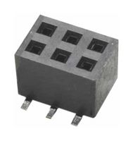 HARWIN M22-6340342 PCB Receptacle, Board-to-Board, 2 mm, 2 Rows, 6 Contacts, Surface Mount, M22