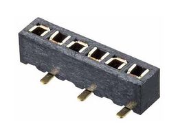 HARWIN M50-3130645R PCB插座, 板至板, 1.27 mm, 1 排, 6 触点, 表面安装, Archer M50 Series