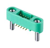 HARWIN G125-MS11005M2P 引脚针座, 黑色 / 绿色, 线至板, 1.25 mm, 2 排, 10 触点, 表面安装直型, Gecko SL G125