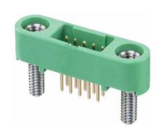 HARWIN G125-MV11005M2P 引脚针座, 黑色 / 绿色, 线至板, 1.25 mm, 2 排, 10 触点, 通孔直型, Gecko SL G125
