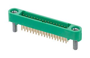 HARWIN G125-MV13405M2P 引脚针座, 黑色 / 绿色, 线至板, 1.25 mm, 2 排, 34 触点, 通孔直型, Gecko SL G125