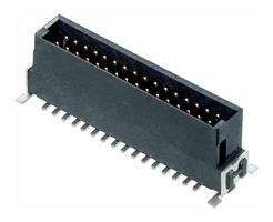 HARWIN M55-7013242R 引脚针座, 板至板, 线至板, 1.27 mm, 2 排, 32 触点, 表面安装直型, Kontrol M55 Series