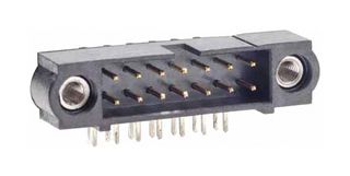 HARWIN M80-5301442 Pin Header, Dual in Line, Wire-to-Board, 2 mm, 2 Rows, 14 Contacts, Through Hole Right Angle