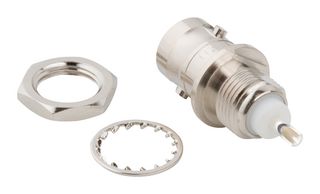 AMPHENOL RF 031-236 RF / Coaxial Connector, BNC Coaxial, Straight Bulkhead Jack, Solder, 50 ohm, Beryllium Copper