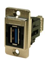 CLIFF ELECTRONIC COMPONENTS CP30705NM USB适配器, CSK孔, USB A 插座, USB A 插座, USB 3.0, Dual Entry Feed Through Series