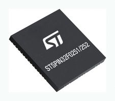 STMICROELECTRONICS STSPIN32F0252QTR 电机驱动器, 3相DC无刷, 0.85 A, 9 V至20 V, QFN-72, -40°C至125°C