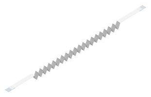WURTH ELEKTRONIK 687620141002 FFC/FPC线缆, 20 芯, 0.5 mm, 同相触芯, 13.8 ", 350 mm, 白色