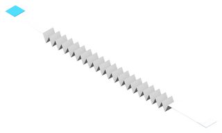 WURTH ELEKTRONIK 687740141002 FFC/FPC线缆, 40 芯, 0.5 mm, 逆相触芯, 13.8 ", 350 mm, 白色