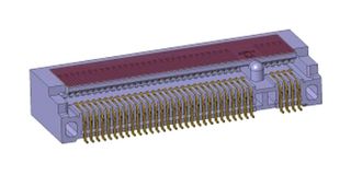 AMPHENOL COMMUNICATIONS SOLUTIONS MDT850M01501 Card Edge Connector, PCIe, Dual Side, 67 Contacts, Surface Mount, Right Angle