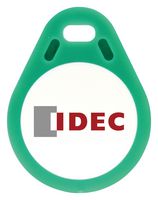 IDEC KW9Z-T1X1G RFID标签, 钥匙扣, 室内, 0 mm至5 mm距离, 13.56 MHz, 绿色, -25°C至55°C