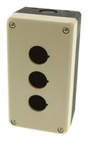 IDEC FB2W-312Z Control Station Enclosure, 3 Hole, Polycarbonate, IP65/NEMA 4X, Beige, 22 mm Cutout Dia, FB Series