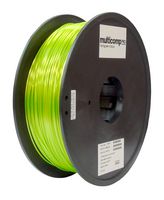 MULTICOMP PRO MP007440 3D Printer Filament, Silk PLA, 1.75 mm Dia, 1 kg, Green