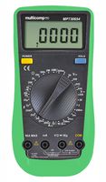 MULTICOMP PRO MP730654 手持数字万用表, 交流/直流电流、交流/直流电压、电容、连续性、二极管、频率、电阻, 4.5, 真有效值, 20000, 手动, 600 V