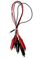MULTICOMP PRO MP007466 测试引线套件, 鳄鱼夹, 插针端子, 30 V, 6 A, 黑色、红色, 300 mm